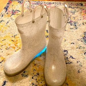 Glitter rain boots size 13